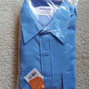 Elbeco Long-Sleeved Blue Dress Shirt - 16.5-35